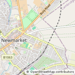 Map of Newmarket, Suffolk