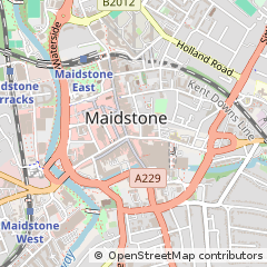 Map of Maidstone, Kent
