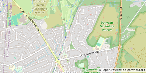 Map of Broadstone, Dorset