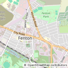 Map of Stoke-on-Trent, Staffs