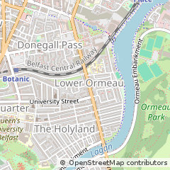 Map of Belfast, County Antrim