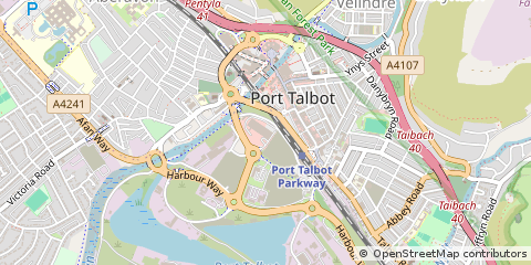 Map of Port Talbot