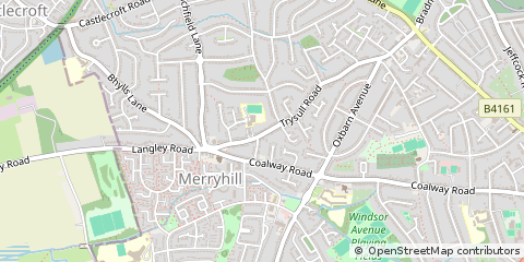 Map of Wolverhampton, West Midlands