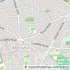 Map of Wolverhampton, West Midlands