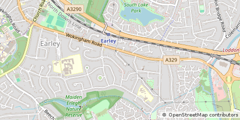 Map of Reading, Berkshire