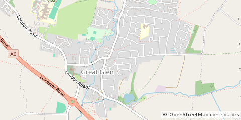 Map of Great Glen, Leicestershire