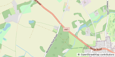 Map of Wolverhampton, South Staffordshire