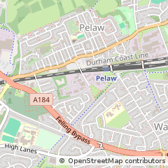 Map of Pelaw, Gateshead, Tyne & Wear