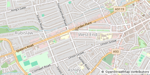 Map of Aberdeen
