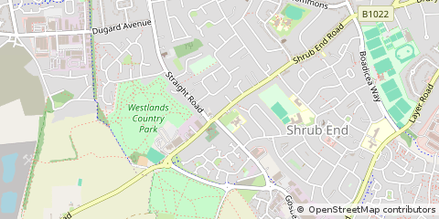 Map of Colchester, Essex