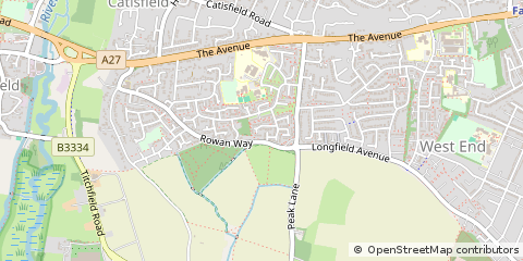 Map of Fareham, Hampshire