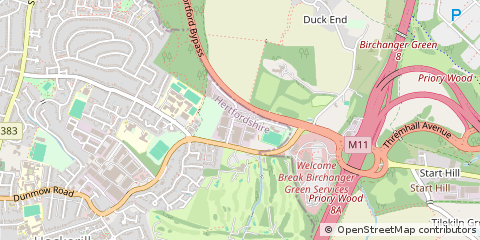Map of Bishops Stortford, Herts.