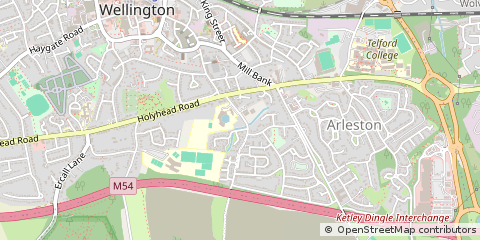 Map of Wellington, Telford