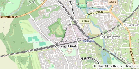 Map of Retford, Notts