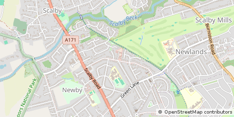 Map of Scarborough, North Yorkshire