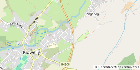 Map of Kidwelly