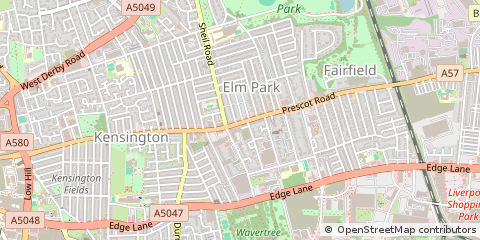 Map of Liverpool, Merseyside