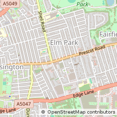 Map of Liverpool, Merseyside