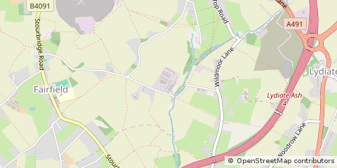 Map of Bromsgrove