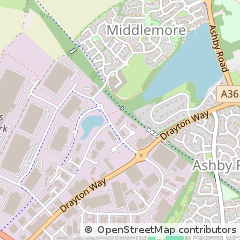 Map of Daventry, Northants