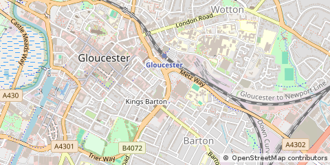 Map of Gloucester