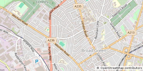 Map of Croydon