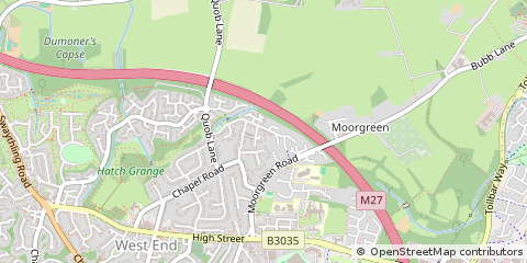 Map of Southampton, Hampshire