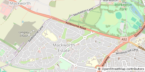 Map of Derby, Derbyshire
