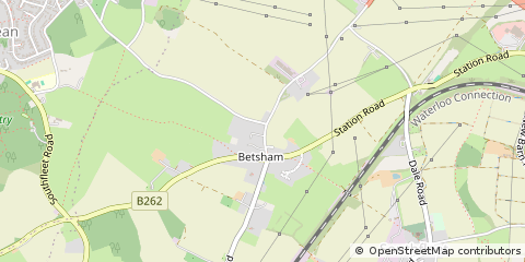 Map of Gravesend, Kent