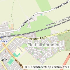 Map of Baldock, Hertfordshire
