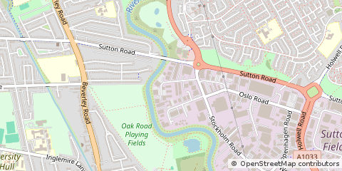 Map of Hull, East Yorkshire