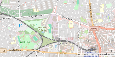 Map of Hull, East Yorkshire