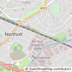 Map of Northolt, Middlesex