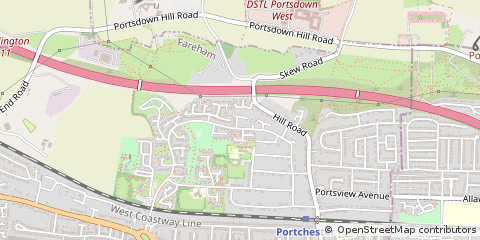 Map of Fareham, Hampshire