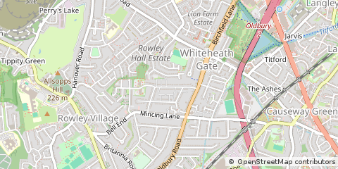 Map of Rowley Regis