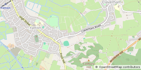 Map of Yatton, Somerset