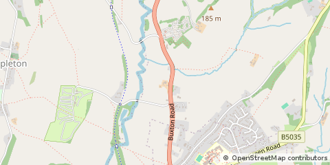 Map of Ashbourne, Derbyshire