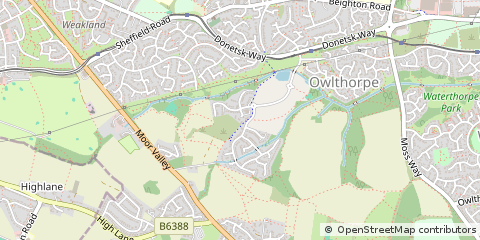 Map of Sheffield