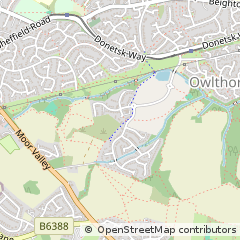 Map of Sheffield