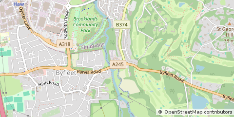 Map of Weybridge