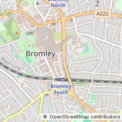 Map of Bromley, Kent