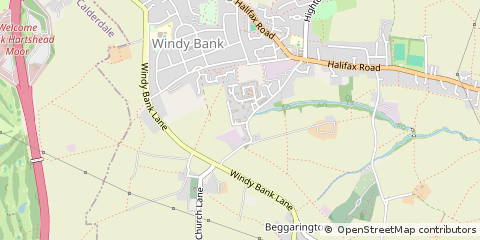 Map of Liversedge, West Yorkshire