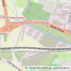 Map of Widnes, Cheshire