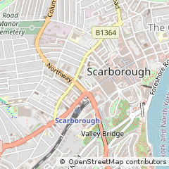 Map of Scarborough, North Yorkshire