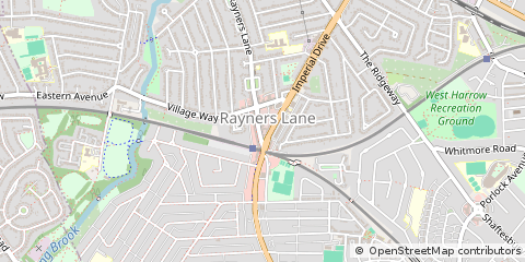 Map of Pinner, Middlesex