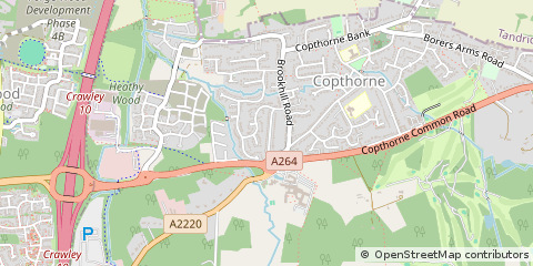 Map of Crawley