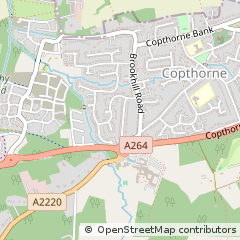 Map of Crawley