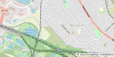 Map of Doncaster, South Yorkshire