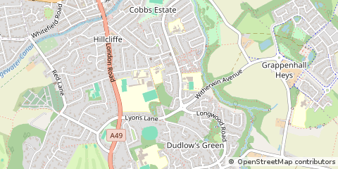 Map of Warrington