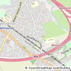 Map of Wokingham, Berkshire